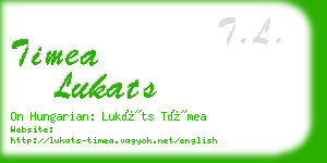 timea lukats business card